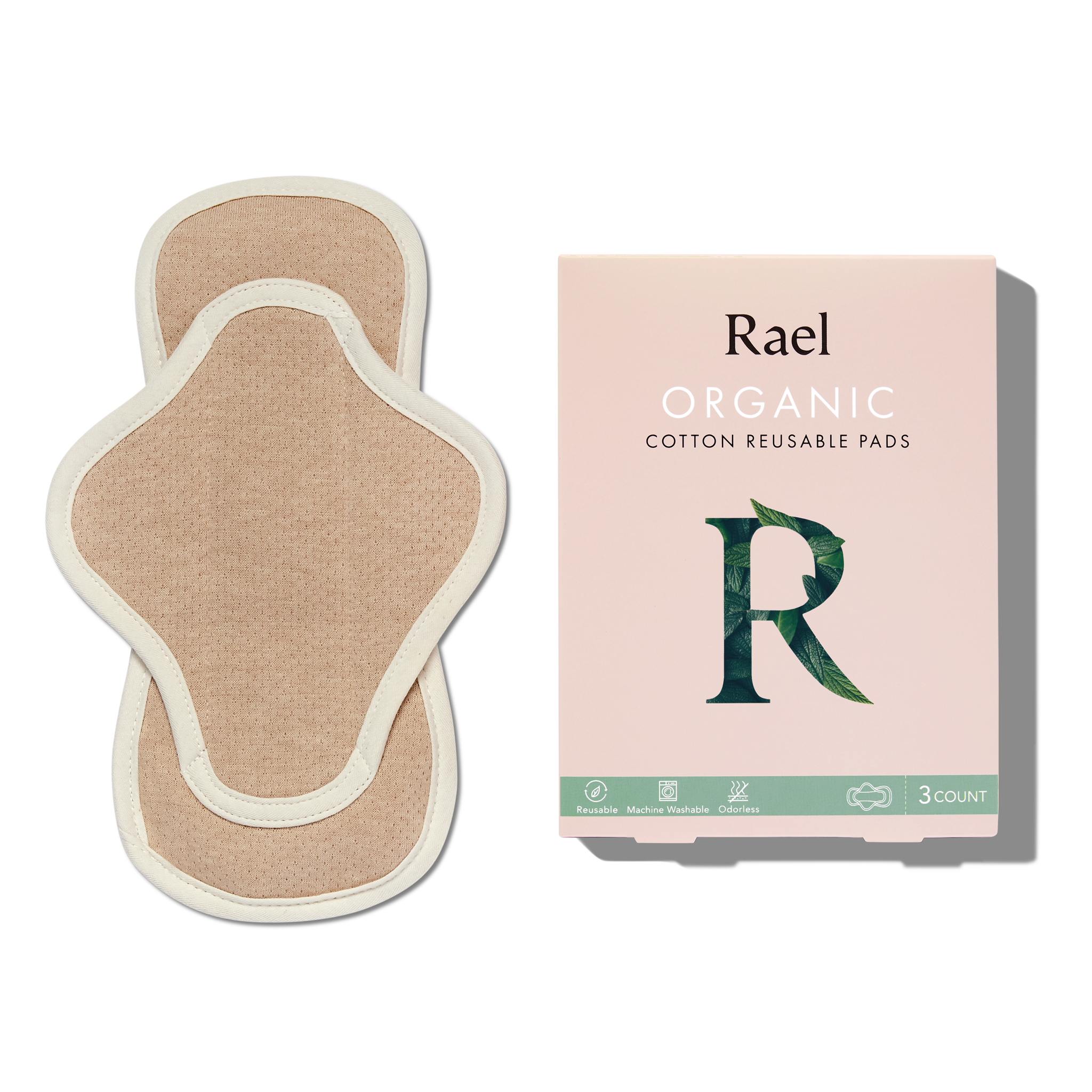 Organic Cotton Reusable Menstrual Pads - 3 Count T3