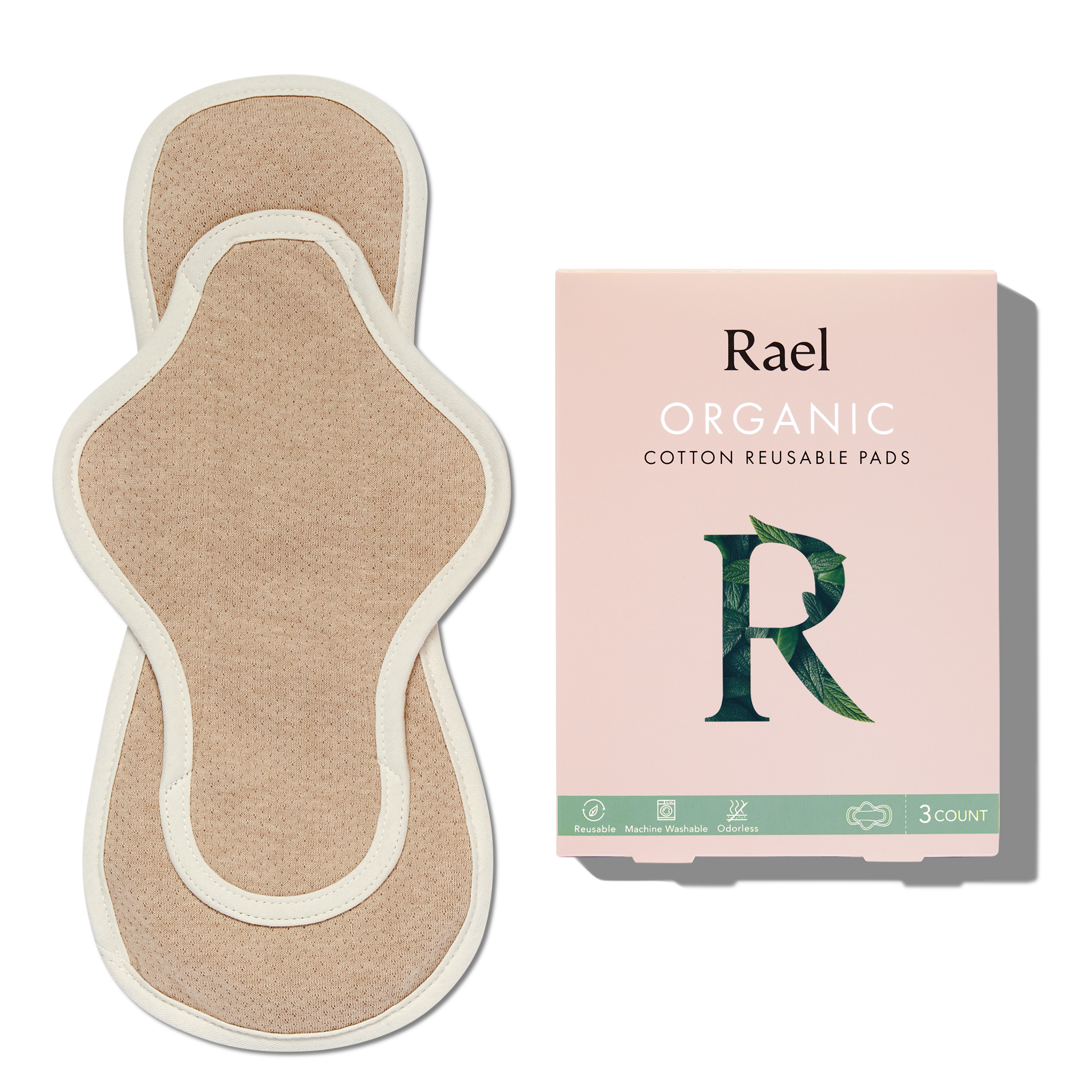 Organic Cotton Reusable Menstrual Pads - 3 Count T3
