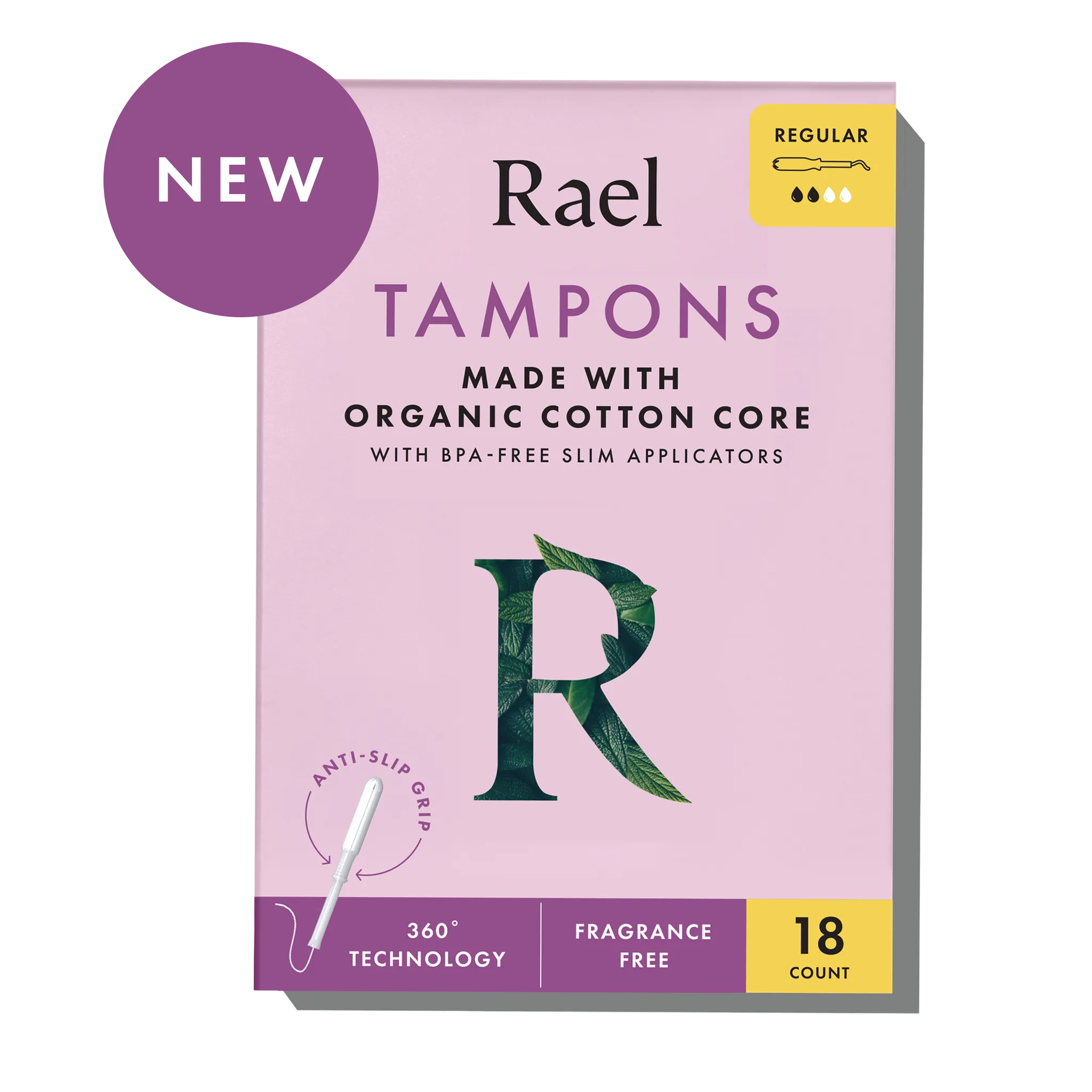 Regular Slim Applicator Tampons Made With Organic Cotton K7