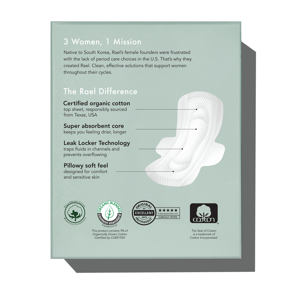 Petite Organic Cotton Cover Pads With Wings C7