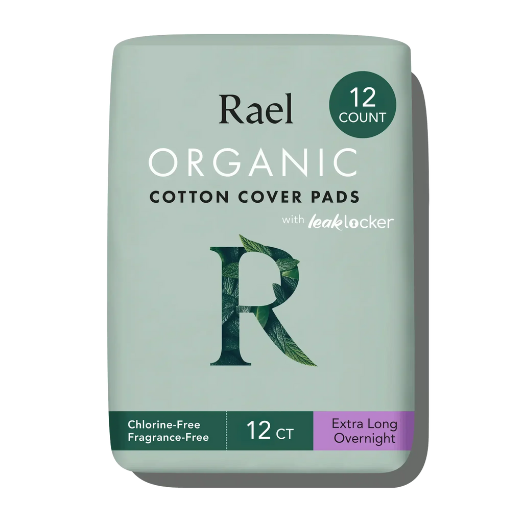 Extra Long Overnight Organic Cotton Cover Pads With Wings Q3