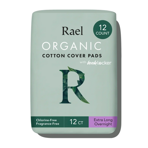 Extra Long Overnight Organic Cotton Cover Pads With Wings Q3