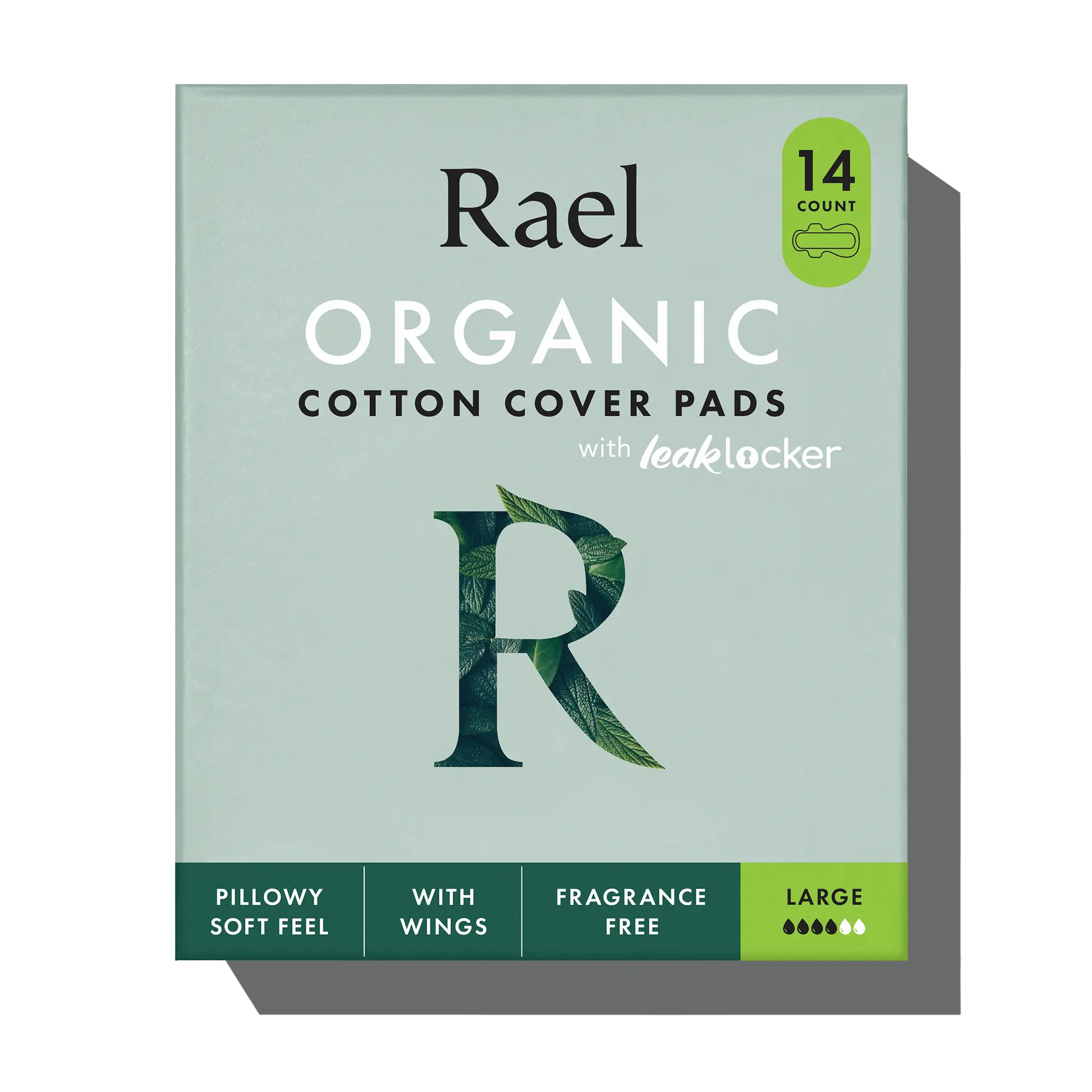 Large Organic Cotton Cover Pads With Wings B4