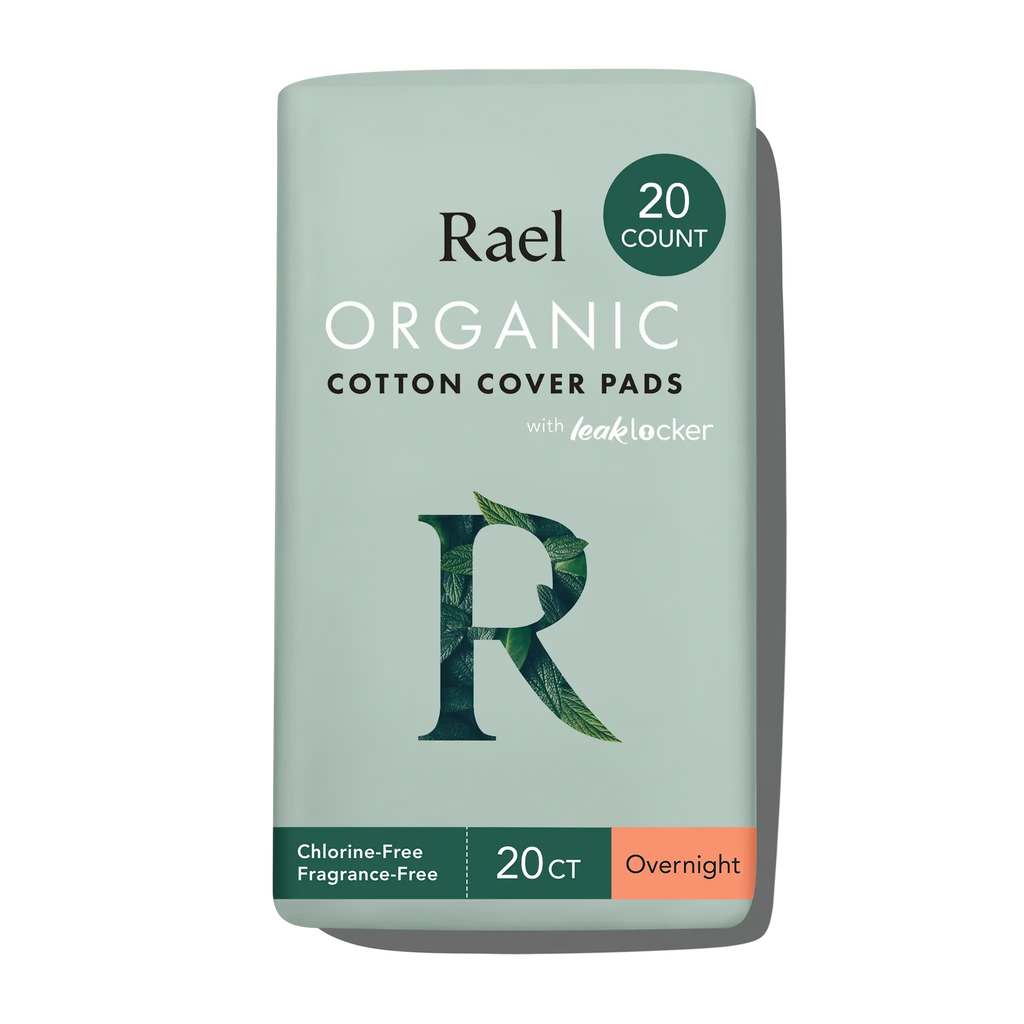 Overnight Organic Cotton Cover Pads With Wings W7