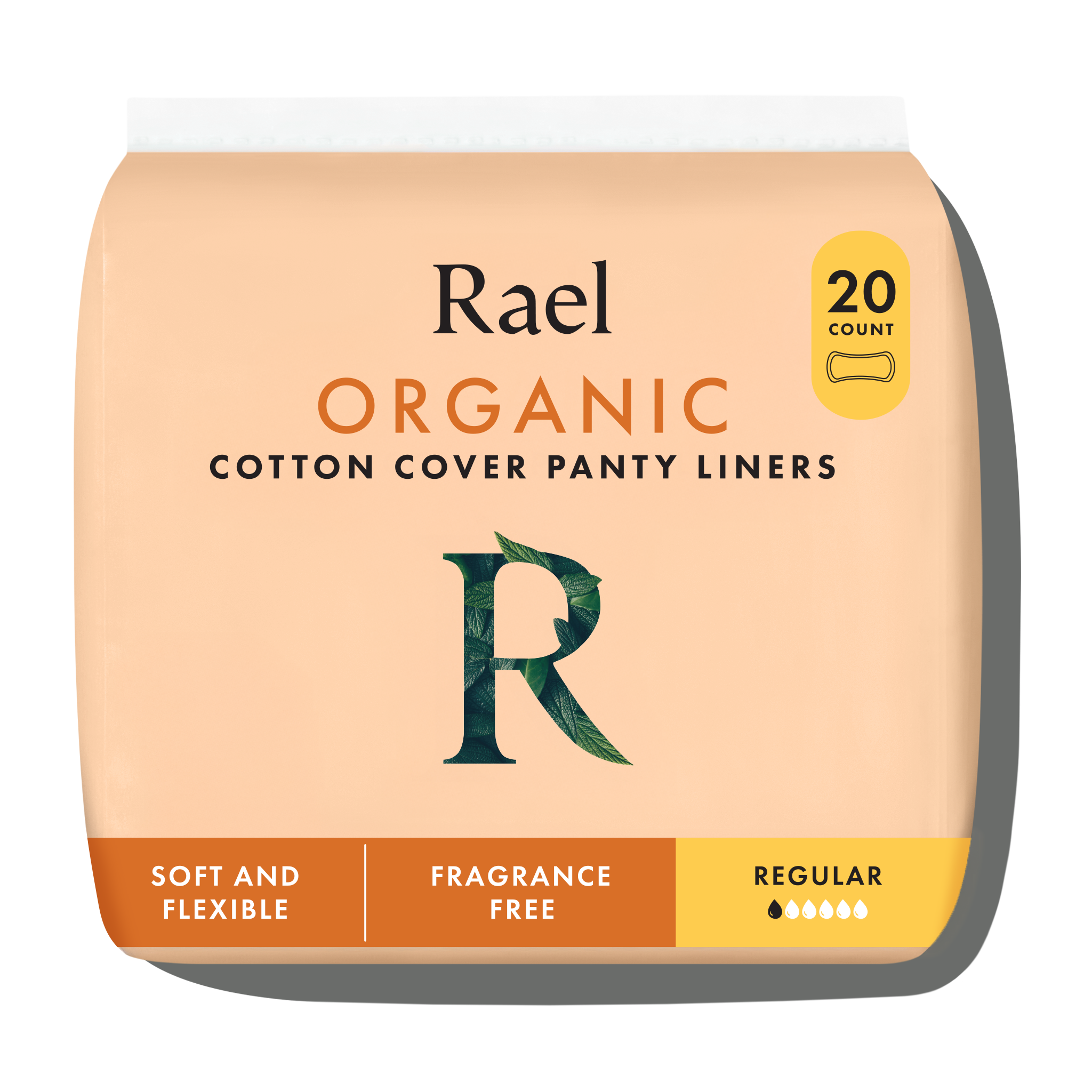 Regular Unscented Panty Liners Made With Organic Cotton A9