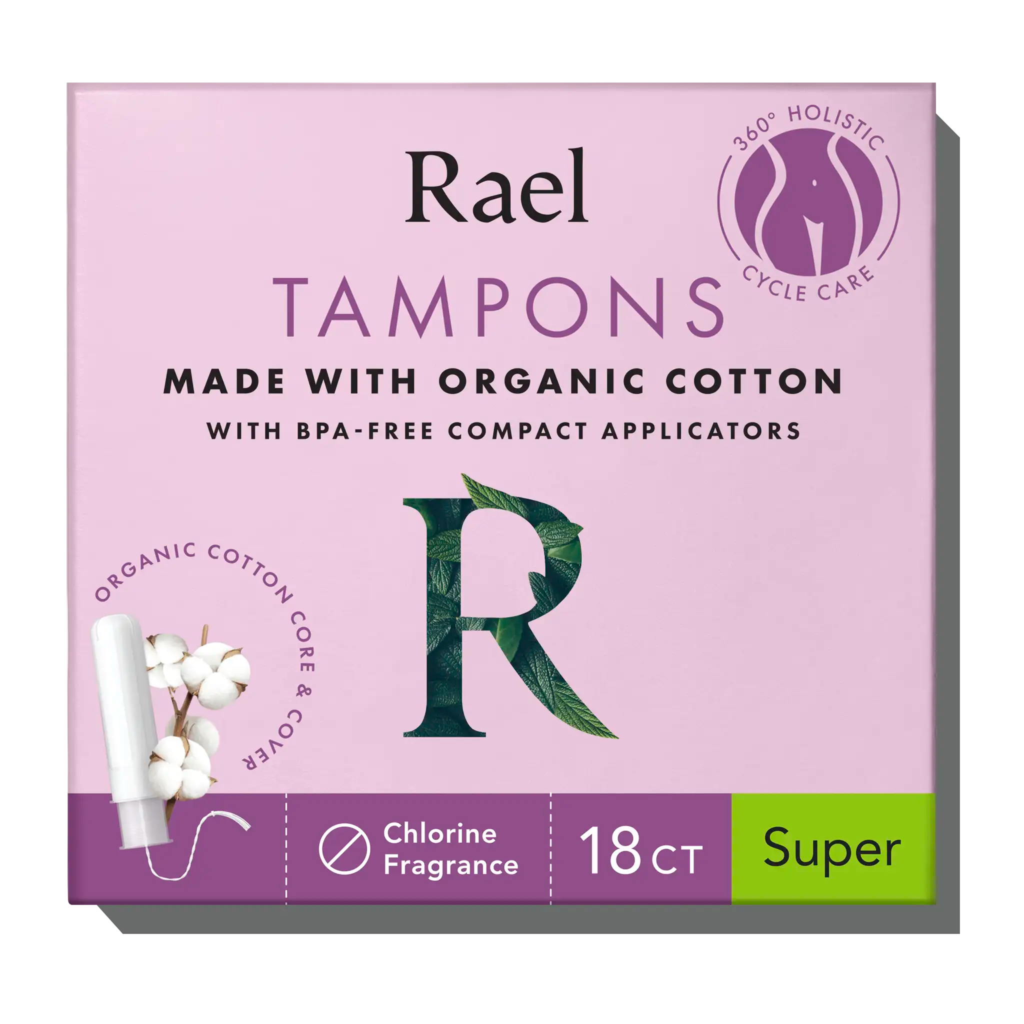 Super Compact Tampons Made With Organic Cotton B0