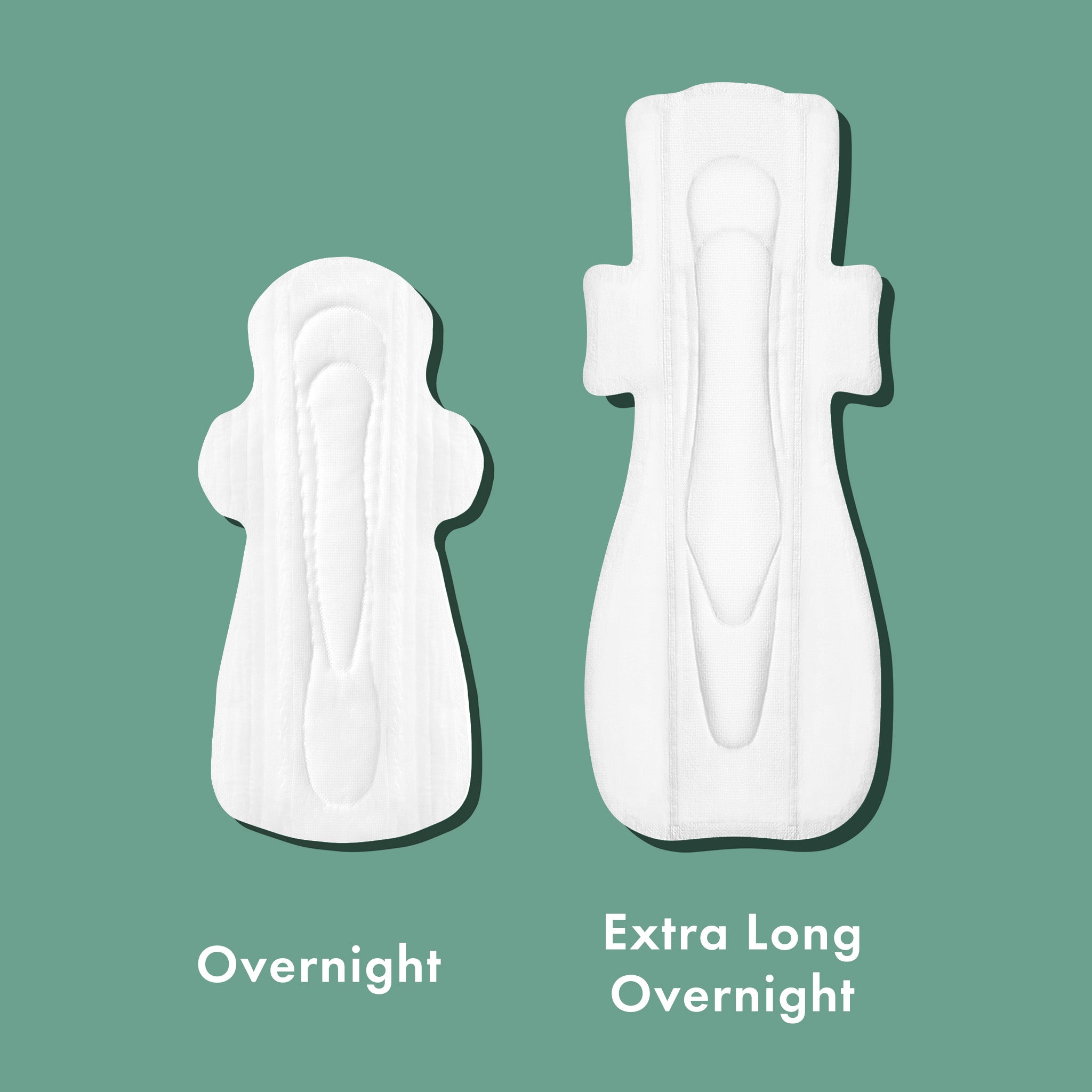Overnight Organic Cotton Cover Pads With Wings W7