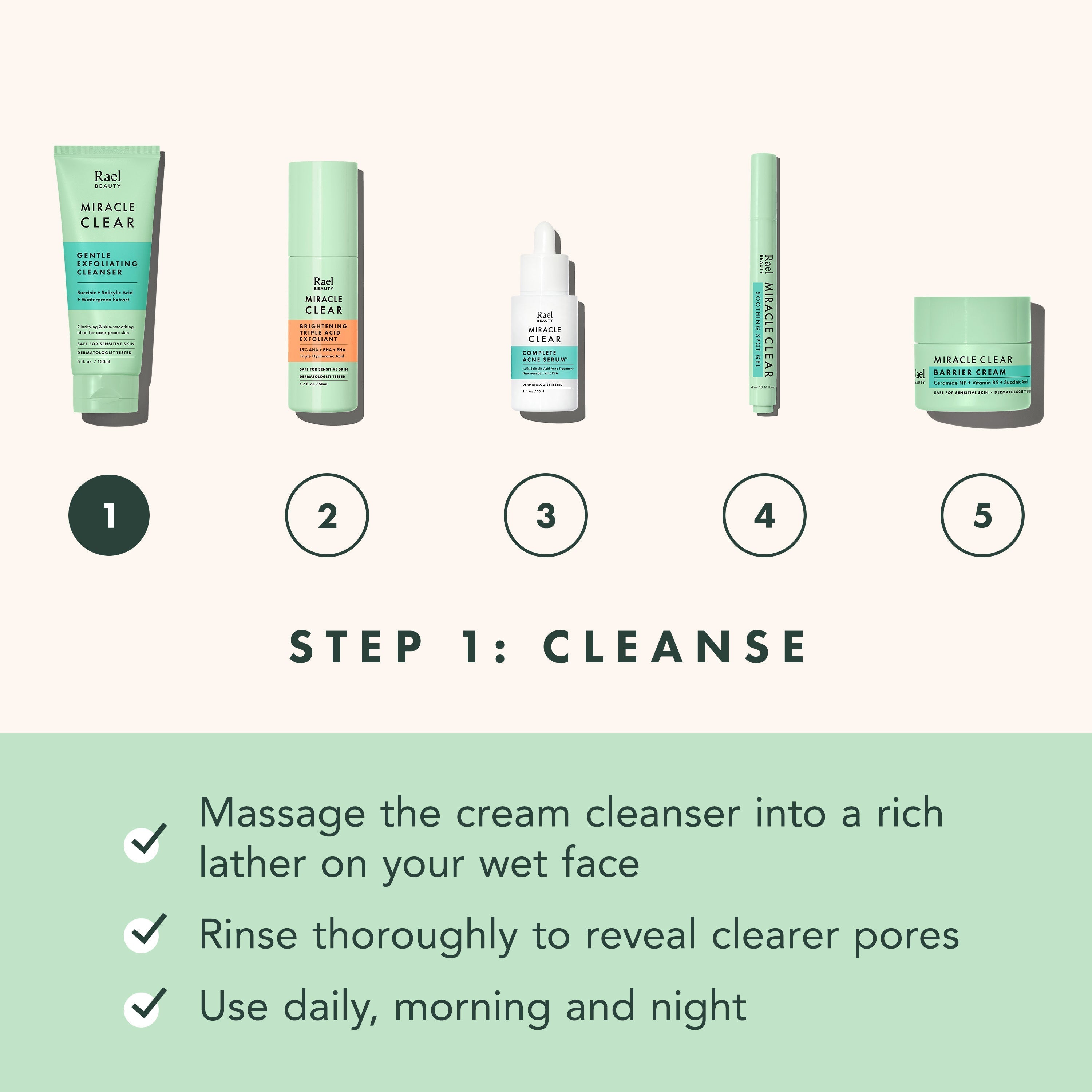 Miracle Clear Gentle Exfoliating Cleanser R7