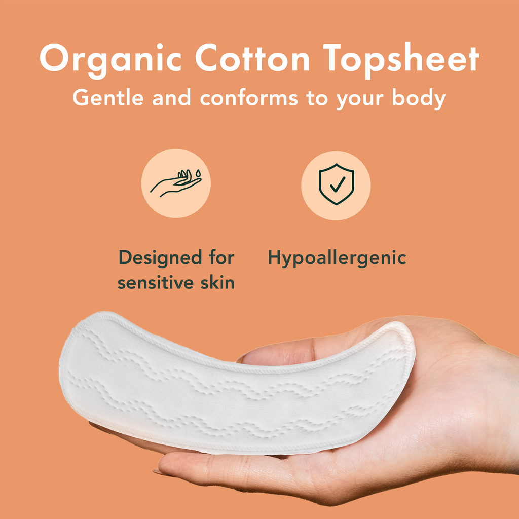 Regular + Long Bundle Unscented Panty Liners Made With Organic Cotton Y7