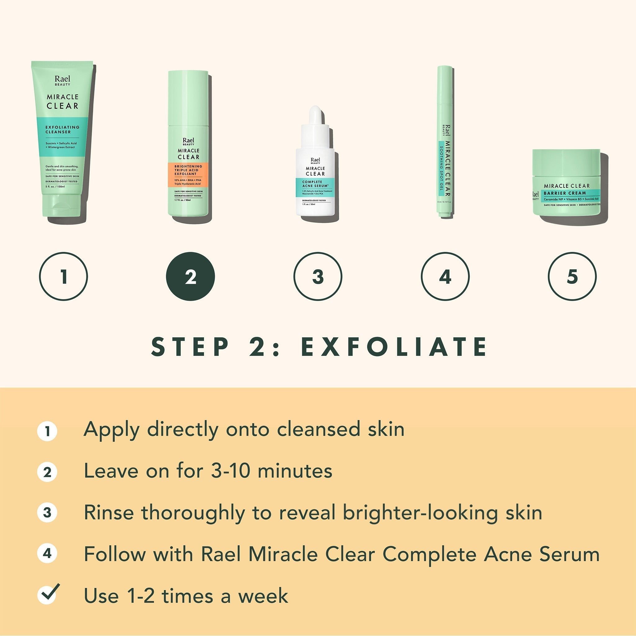 Miracle Clear Brightening Triple Acid Exfoliant S2