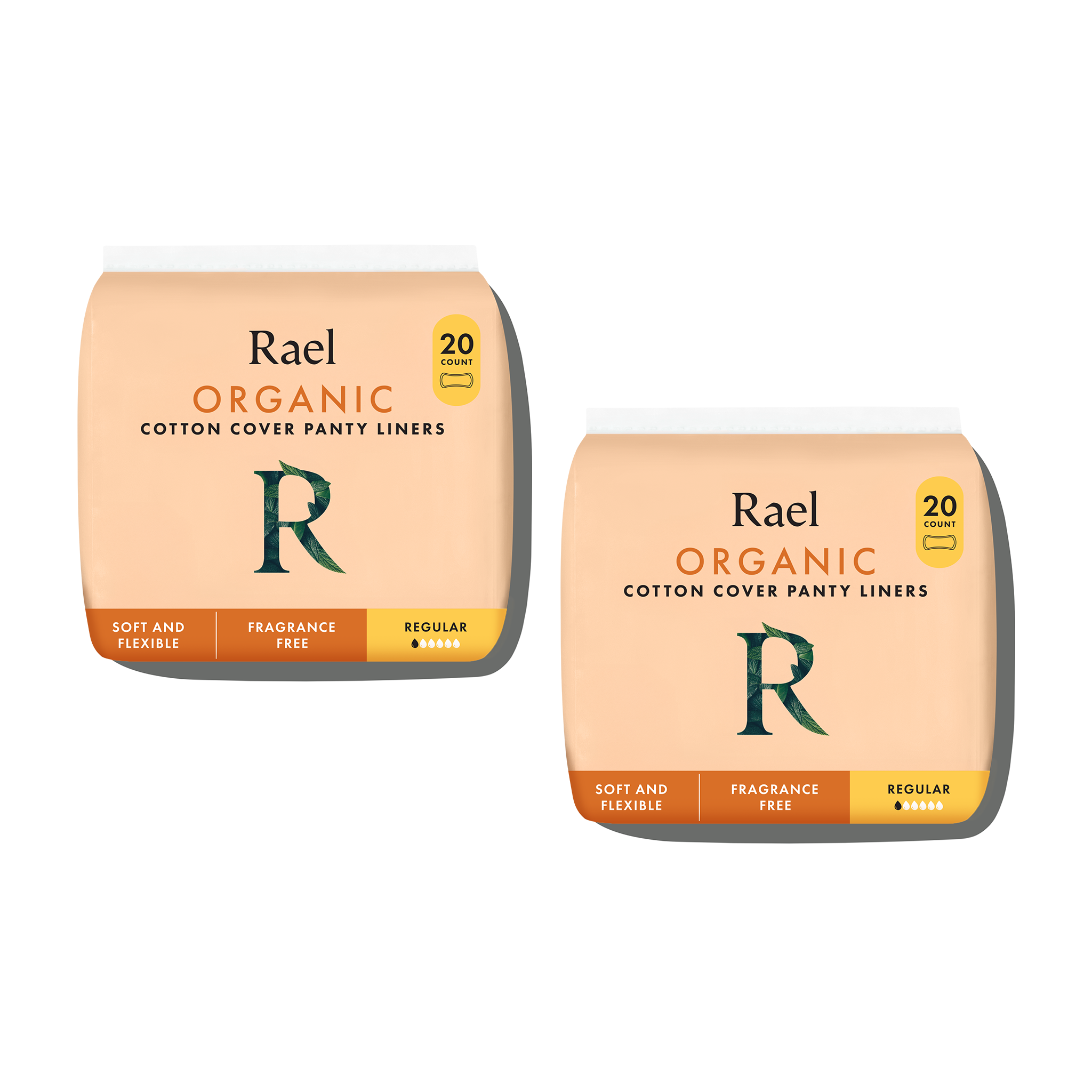 Regular Unscented Panty Liners Made With Organic Cotton A9